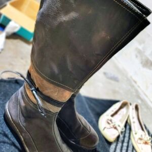 Clarks Dark Brown Knee-High Boots